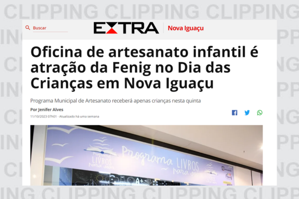 O Dia das Crianças em Nova Iguaçu promete atividades diferentes para os pequenos durante o feriado. Isso porque os pequenos vão aprender a criar os próprios brinquedos a partir de materiais recicláveis. A oficina de artesanato infantil é realizada pela Fundação Educacional e Cultural de Nova Iguaçu (Fenig), da prefeitura do município.

A oficina acontece na Sala de Leitura da Fenig no terceiro piso do TopShopping, a partir das 13h. Além de gratuita, a atividade será ministrada pela artesã Dayane Pontes, que vai ensinar a garotada a criar uma marionete de animais com rolos de papel higiênico e tampinhas de garrafa.